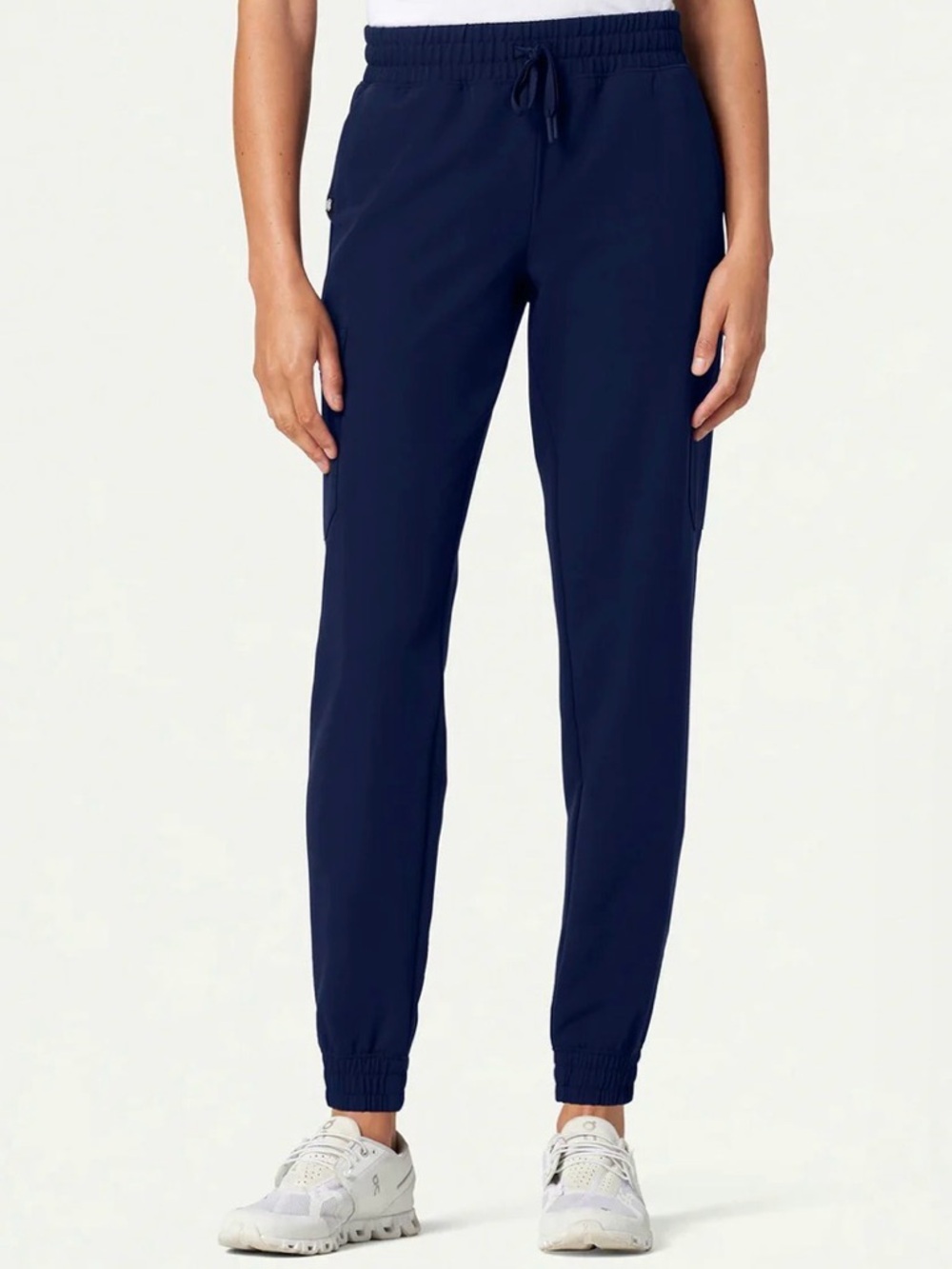 Jaanuu Navy Drawstring Jogger Track Pants